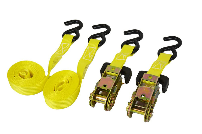 Load image into Gallery viewer, Enthuze Cargo 2-Pack Ratcheting Tie-Down Straps, 1" x 15', 2000 lbs
