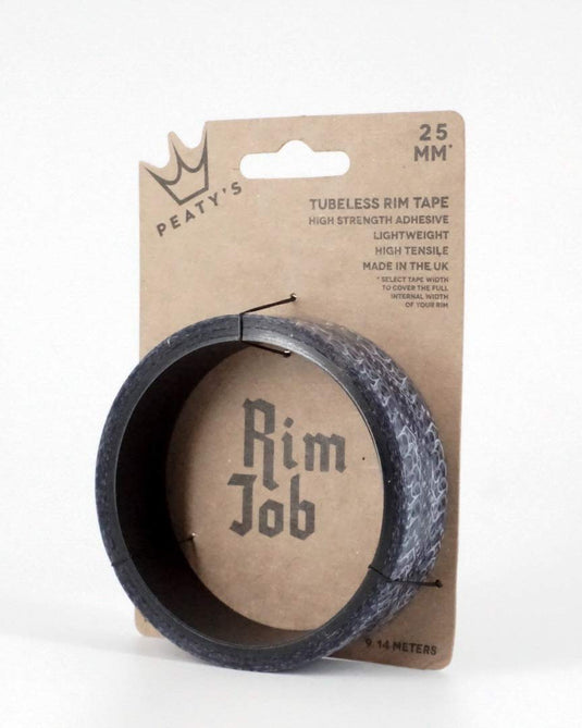 PEATYS Peaty's RimJob Rim Tape Flap Tubeless Adult Unisex, Brown, Width 25 mm x 9 m - RACKTRENDZ