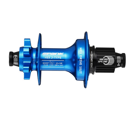 Spank HEX J-Type Boost R148 Blank Hub Blue 32H - RACKTRENDZ