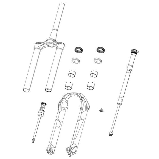 RockShox, Lower Leg, 35G, 29 15X110 Boost Gloss Black - 35G (2020+) - RACKTRENDZ