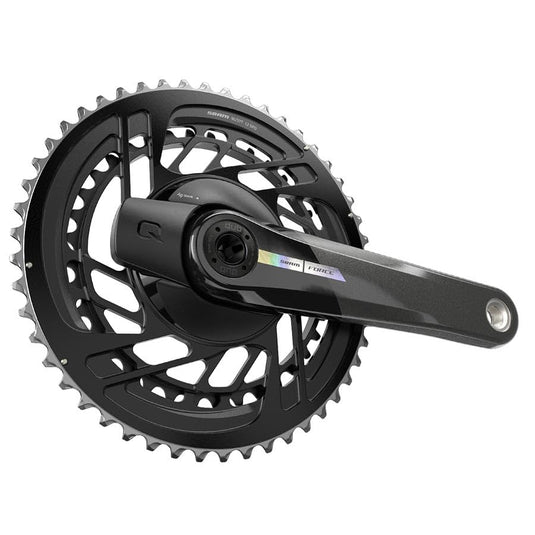 SRAM, Force D2 2X, Power Meter Crankset, Speed: 12, Spindle: 28.99mm, BCD: Direct Mount, 50/37, Dub, 167.5mm, Black, - RACKTRENDZ