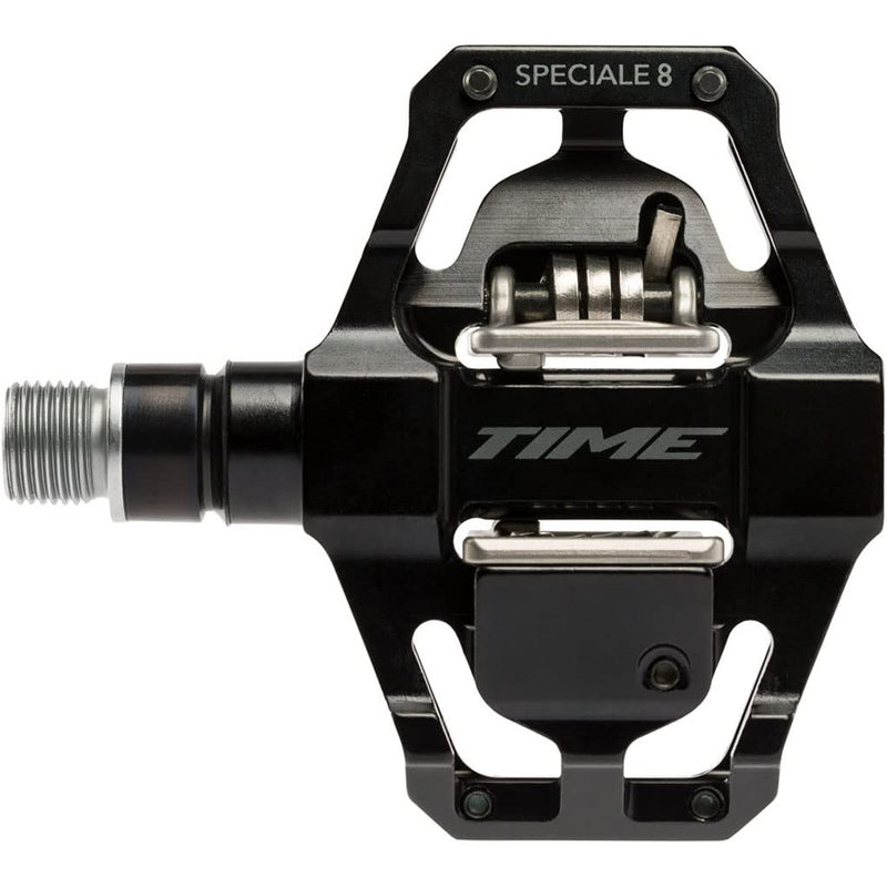 Load image into Gallery viewer, TIME, Speciale 8, Pedals, Body: Aluminum, Spindle: Steel, 9/16'', Black, Pair - RACKTRENDZ

