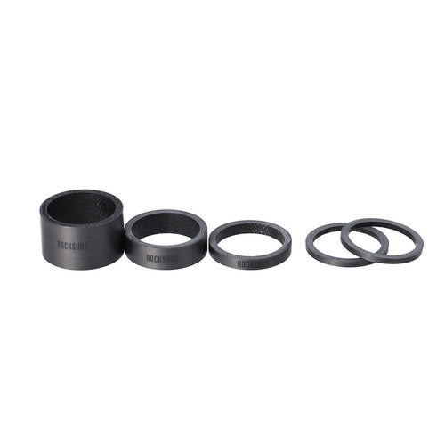 RockShox UD Carbon Helmet Spacers Set, Gloss Black - RACKTRENDZ