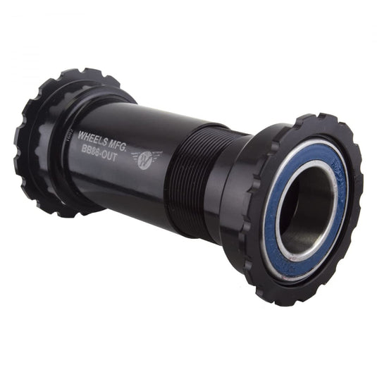 Wheels Manufacturing BB86 Bottom Bracket Threaded Together for SRAM Alloy Black Bike Pack Accessories - RACKTRENDZ