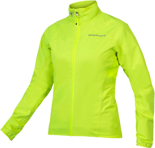 Endura Women's Xtract Waterproof Cycling Jacket - Lightweight & Packable, Hi-viz Yellow, Large - RACKTRENDZ