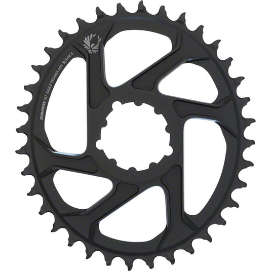 SRAM Unisex's X-Sync 2 Oval 34T Direct Mount 3mm Offset Boost Alum Eagle Black Chainring - RACKTRENDZ