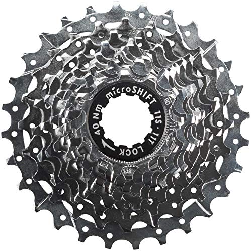 Microshift H11 Cassette - 11 Speed 11-28t Silver Chrome Plated - RACKTRENDZ