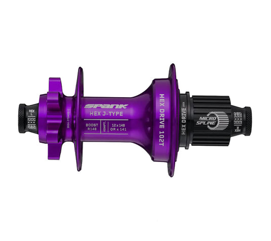 Spank HEX J-Type Boost R148 Blank Hub Purple 32H - RACKTRENDZ