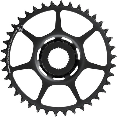 SRAM 38t Bosch Direct Mount 11/12-Speed X-Sync2 Eagle Chainring, Black - RACKTRENDZ