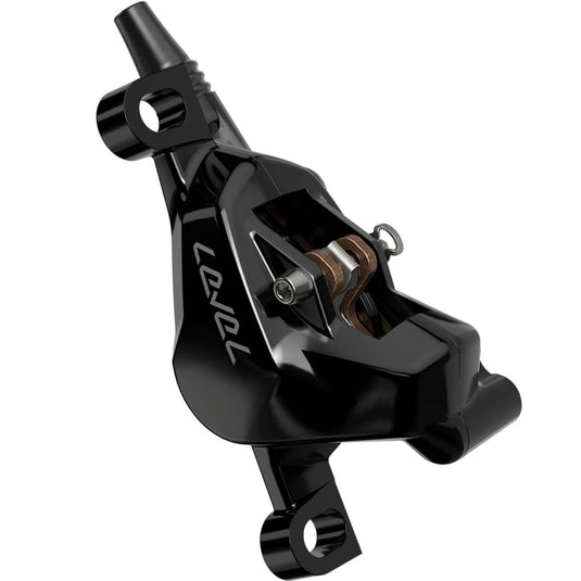 SRAM, Level Silver Stealth 2P, MTB Hydraulic Disc Brake, Front, Post Mount, Black - RACKTRENDZ