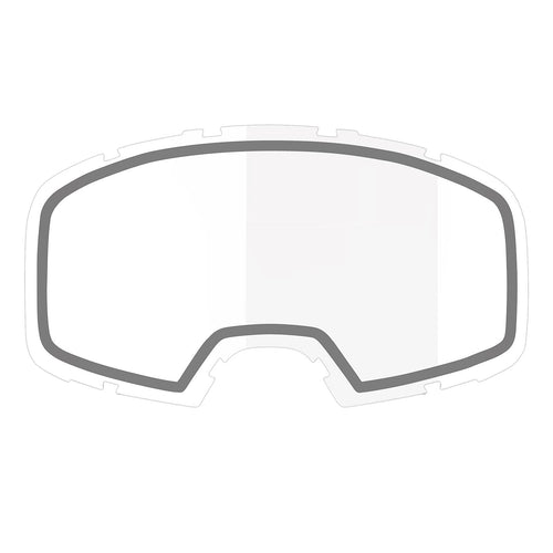 IXS Unisex's Double Lens Clear Glasses, Black, UNI - RACKTRENDZ