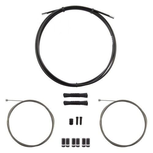 SRAM Unisex_Adult KIT Cables FR.SRAM MTB 5mm Bike Accessories, Black (Black), one Size - RACKTRENDZ