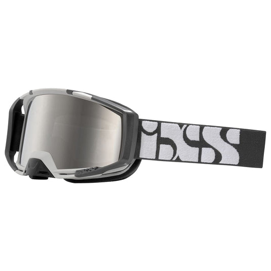 IXS Trigger+ Goggle Trigger White/Silver Low Profile Lens, 45mm Elastic Strap, Unobstructed Pereferal Vision (178°x78°), 3ply Foam for Increased Comfort, iXS Roll-Off/Tear-Off Compatibility - RACKTRENDZ