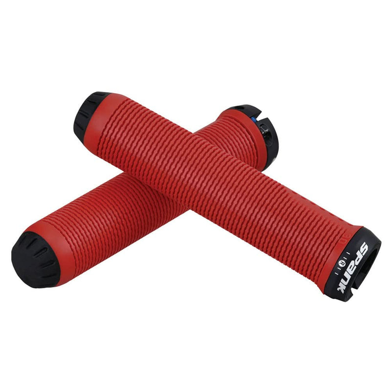 Chargez l&#39;image dans la visionneuse de la galerie, Spank Spike Grip 33 MM (Red), Bicycle Handle Bar, Comfortable Non-Slip Bike Handle Grips, Bicycle Handlebar Grips, Soft Non-Slip-Rubber Hand Grip, Ergonomic Design - RACKTRENDZ
