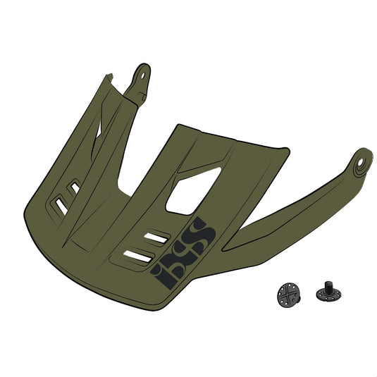 iXS Visor + pins Trigger FF Olive ML - RACKTRENDZ