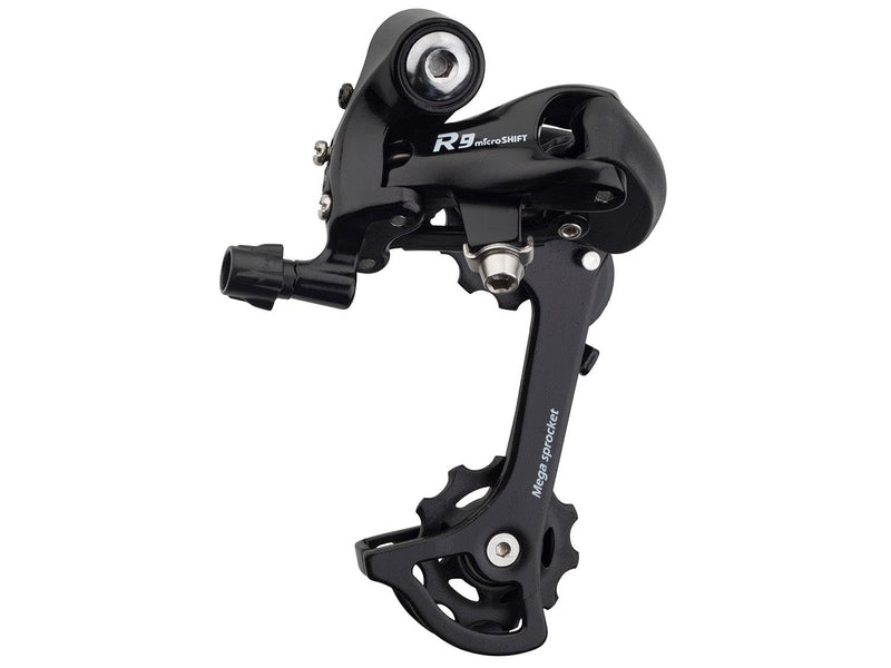 Chargez l&#39;image dans la visionneuse de la galerie, Microshift R9 Rear Derailleur - 9,10 Speed, Medium Cage, Black - RACKTRENDZ
