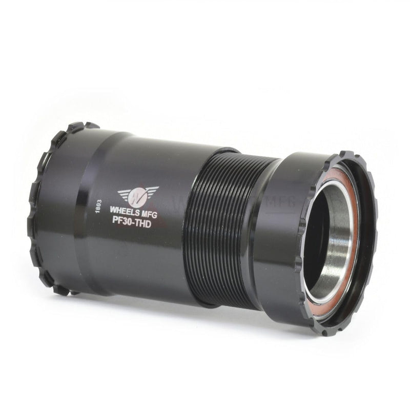 Chargez l'image dans la visionneuse de la galerie, Wheels Manufacturing PF30 Threaded Angular Contact Bearings for 30mm Black,One Size,PF30-THD-AC - RACKTRENDZ
