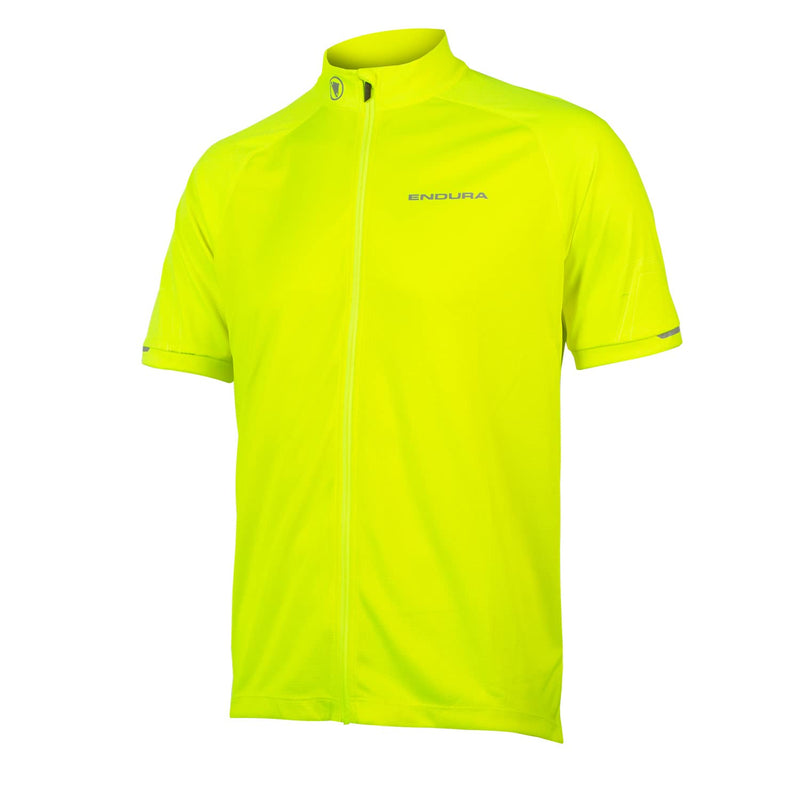 Load image into Gallery viewer, Endura Xtract Mens Short Sleeve Cycling Jersey Hi-Viz Yellow, Small - RACKTRENDZ
