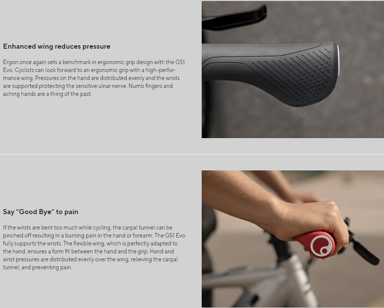 Load image into Gallery viewer, Ergon New GS1 EVO Ergonomic Bike Handlebar Grips, Chili Red/Small - RACKTRENDZ
