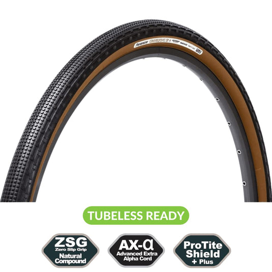 Panaracer GravelKing SK Knobby Plus+ Folding Gravel Tires 27.5x1.90 Black/Brown - RACKTRENDZ