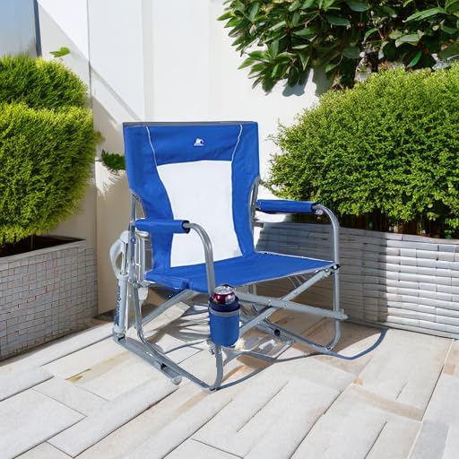CHAISE À BASCULE DE PLAGE SAYBROOK BLEU