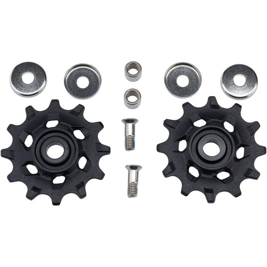 SRAM Unisex's Spare Rear Derailleur Pulley Kit Apex1/Nx 11 Speed Service & Spare Part, Multicoloured, One Size - RACKTRENDZ