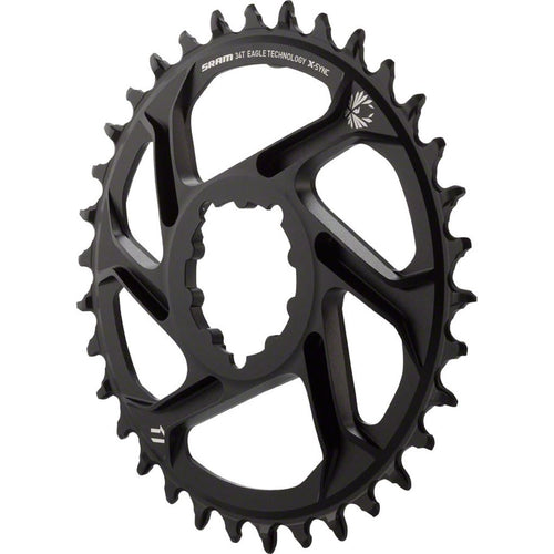 SRAM Chain Ring X-Sync 12S 34T Dm 6mm Offset, Black - RACKTRENDZ