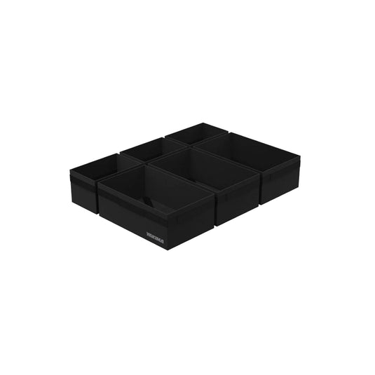 Cubes d'organisation de tiroir Yakima MOD MicroTotes avec conception pliable pour outils, transport de voiture et amélioration de l'habitat, noir