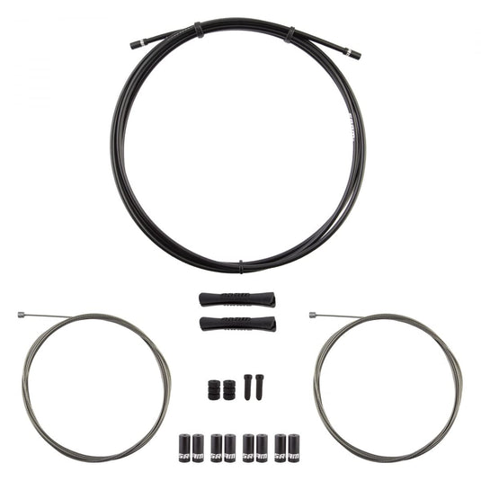 SRAM, Shifter Cable and Housing Set, Stainless Steel, Black, Shimano/SRAM, Kit - RACKTRENDZ