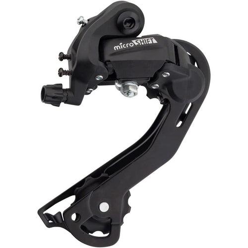 microSHIFT | M21 Rear Derailleur | 6 and 7 Speed | Long Cage | Black - RACKTRENDZ