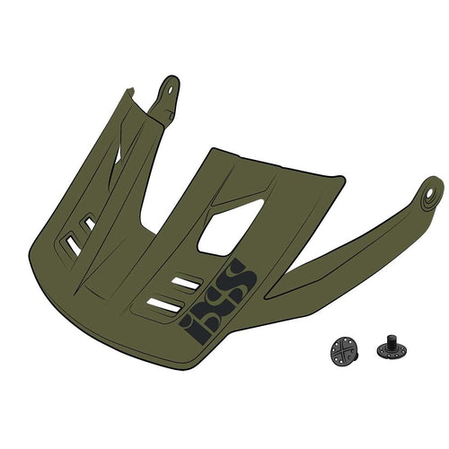 iXS Visor + pins Trigger FF Olive ML - RACKTRENDZ