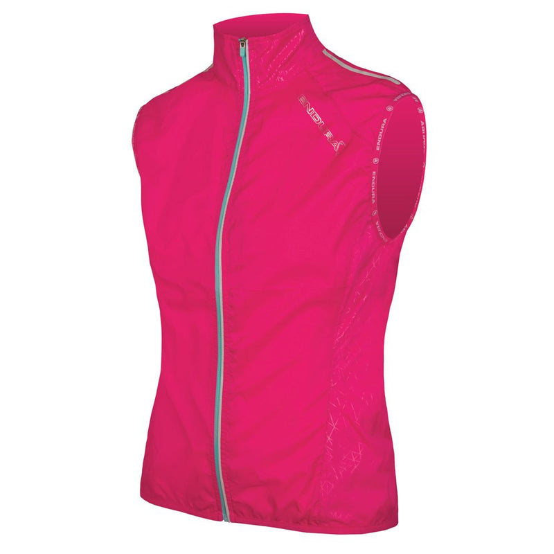 Chargez l&#39;image dans la visionneuse de la galerie, Endura 2017 Women&#39;s Pakagilet II Ultra Packable Windproof Cycling Vest - E6105 (Cerise - XS) - RACKTRENDZ
