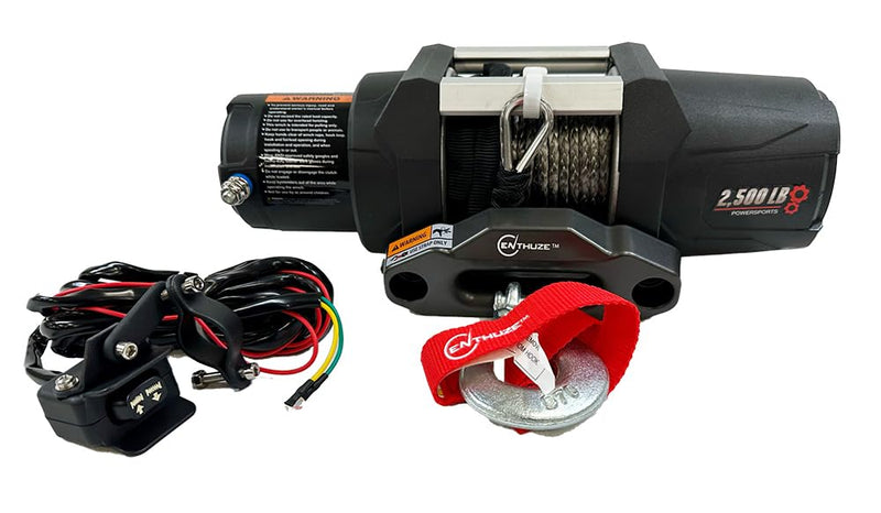 Load image into Gallery viewer, Enthuze 2500 Lb Electric ATV Winch with 12V DC Motor
