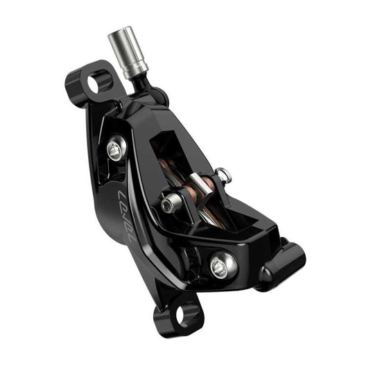 SRAM, Level Silver Stealth 4P, MTB Hydraulic Disc Brake, Front, Post Mount, Black - RACKTRENDZ