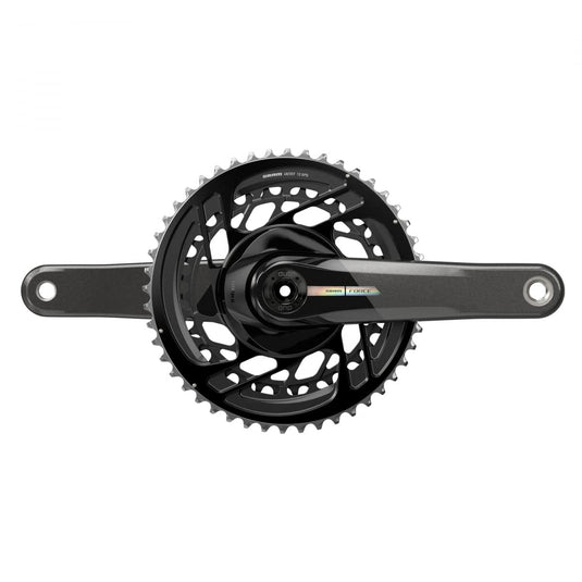 SRAM, Force D2 2X, Crankset, Speed: 12, Spindle: 28.99mm, BCD: Direct Mount, 50/37, Dub, 172.5mm, Black, Road Disc - RACKTRENDZ