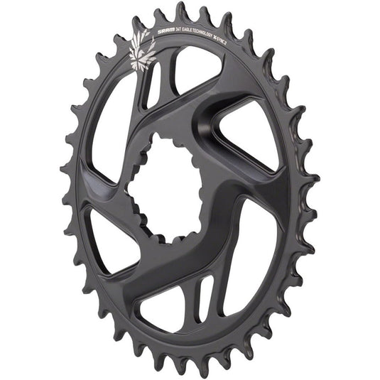 SRAM Unisex's X-Sync 2 Direct Mount 6mm Offset Cold Forged Aluminum Chainring, Black, 30t - RACKTRENDZ