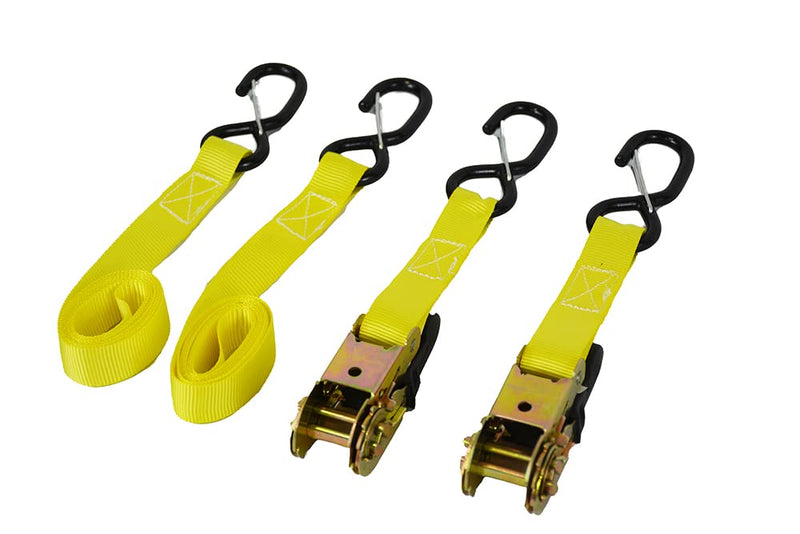 Load image into Gallery viewer, Enthuze Cargo Straps 2-Pack, 1" x 6FT, 1200LB Break Strength
