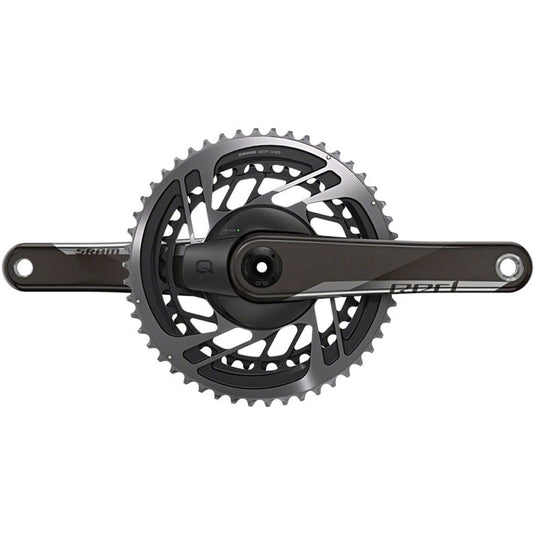 SRAM, Red AXS Quarq, Power Meter Crankset, Speed: 12, Spindle: 28.99mm, BCD: Direct Mount, 48/35, Dub, 165mm, Black, - RACKTRENDZ