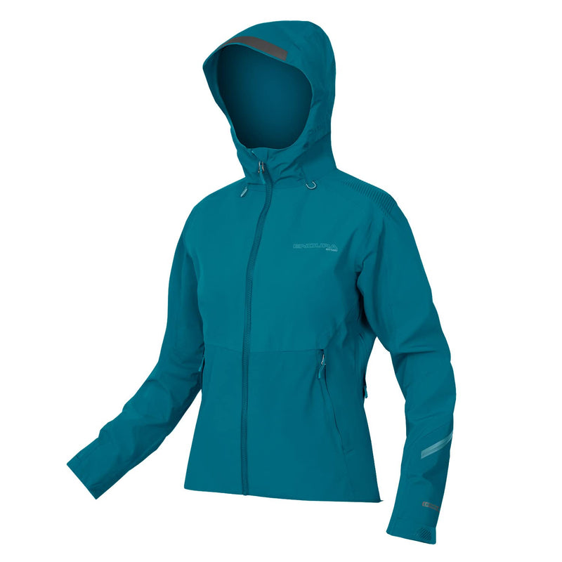 Chargez l&#39;image dans la visionneuse de la galerie, Endura Women&#39;s MT500 Waterproof Cycling Jacket - Ultimate MTB Protection Spruce Green, X-Large - RACKTRENDZ
