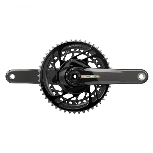 SRAM, Force D2 2X, Crankset, Speed: 12, Spindle: 28.99mm, BCD: Direct Mount, 50/37, Dub, 165mm, Black, Road Disc - RACKTRENDZ