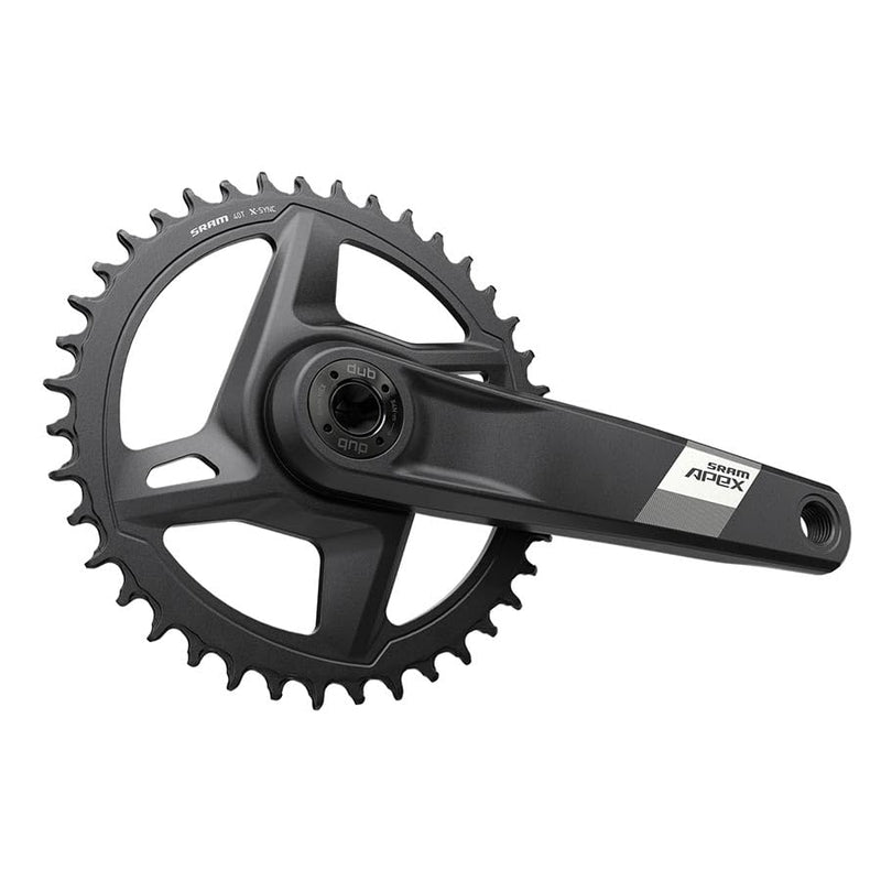Load image into Gallery viewer, SRAM, Apex D1, Crankset, Speed: 12, Spindle: 28.99mm, BCD: Direct Mount, 42, Dub, 175mm, Black, Road Disc - RACKTRENDZ
