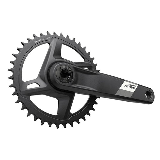 SRAM, Apex D1, Crankset, Speed: 12, Spindle: 28.99mm, BCD: Direct Mount, 42, Dub, 175mm, Black, Road Disc - RACKTRENDZ