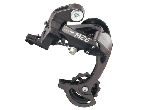 microSHIFT | M26 Rear Derailleur | 7 and 8 Speed | Short Cage | Black - RACKTRENDZ