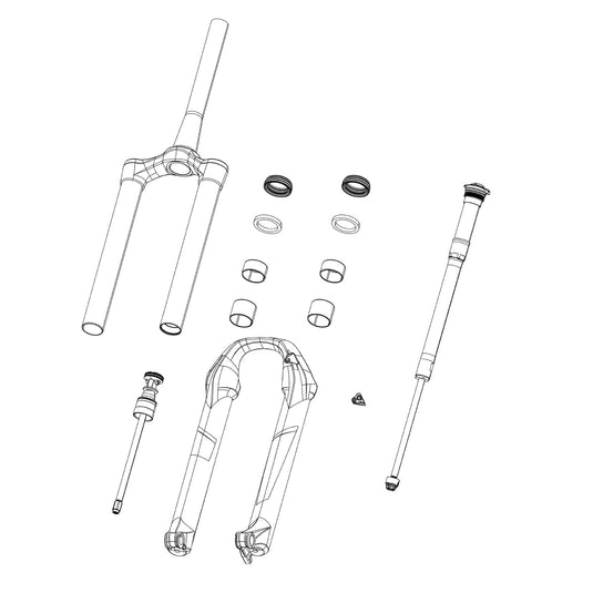 RockShox, Damper for Pike DJ 100 Crown, 100mm, 11.4018.009.067 - RACKTRENDZ