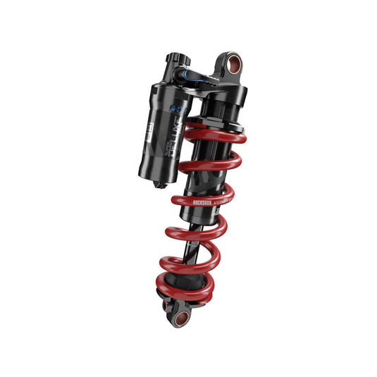 RockShox Unisex's Rear Shock Super Deluxe Ultimate Coil RCT (210X55) Lreb/L1Comp, 320Lb Lockoutforce, Standard (Includes 8X15,8X25 Hardware) 2018+ Ibis Ripmo, Black - RACKTRENDZ