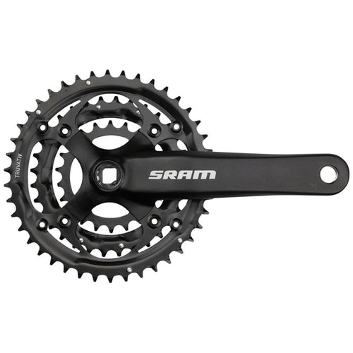 SRAM S600 3.1 SQ Taper 9-Speed 175 443222 Crankset with Bottom Bracket (Black) - RACKTRENDZ