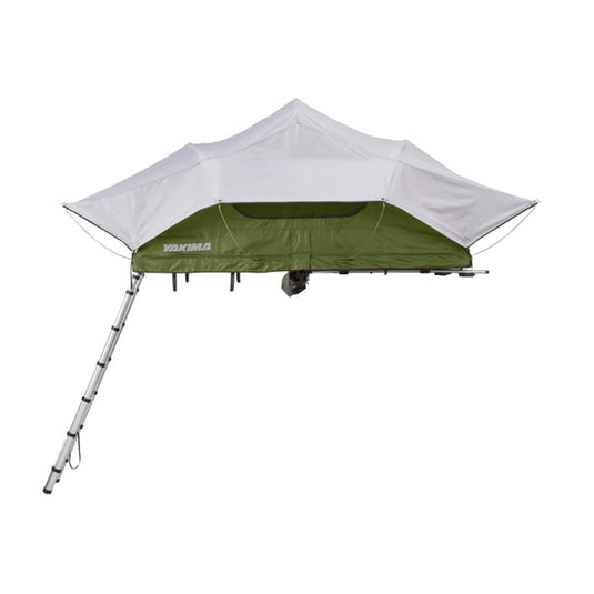 Tente de camping sur le toit Yakima SkyRise Medium en nylon pour 3 personnes avec échelle, vert