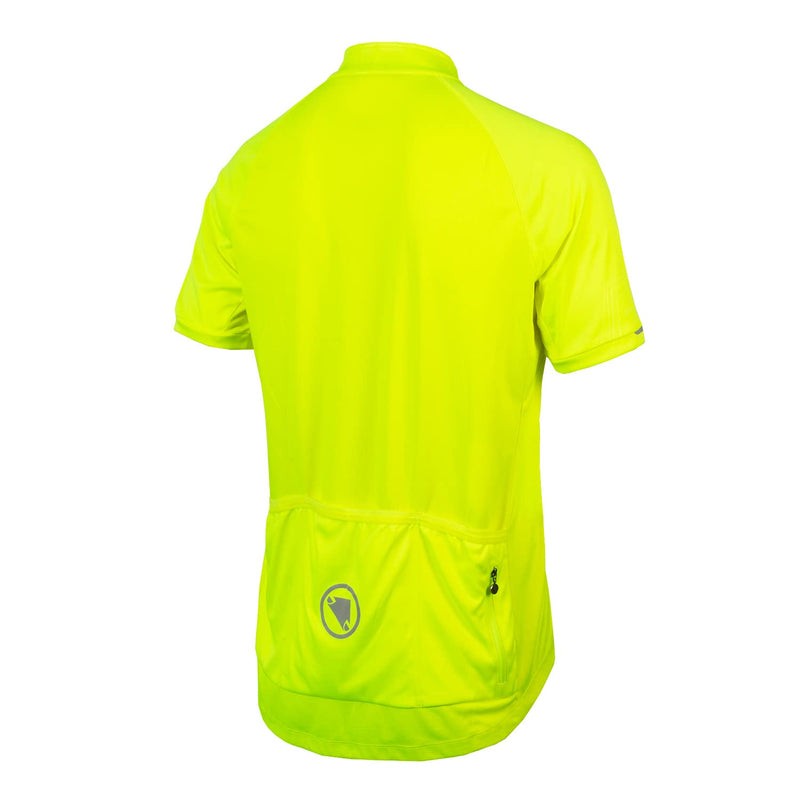 Chargez l&#39;image dans la visionneuse de la galerie, Endura Xtract Mens Short Sleeve Cycling Jersey Hi-Viz Yellow, X-Large - RACKTRENDZ
