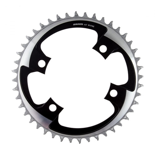 SRAM Unisex's Road 107Bcd X-Sync Chainring, Polar Grey, 44t - RACKTRENDZ