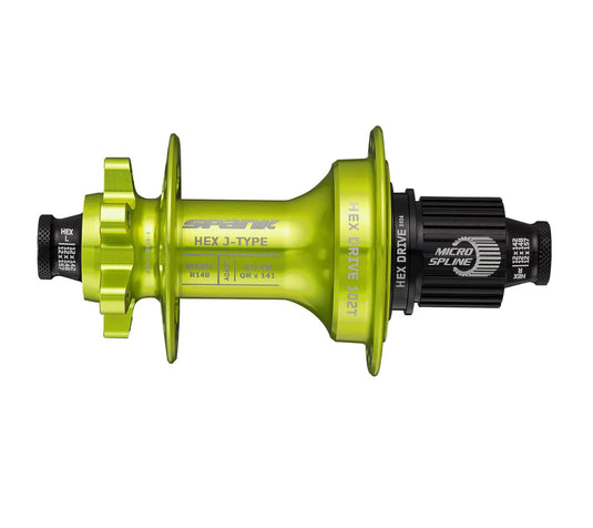 Spank HEX J-Type Boost R148 Blank Hub Green 32H - RACKTRENDZ